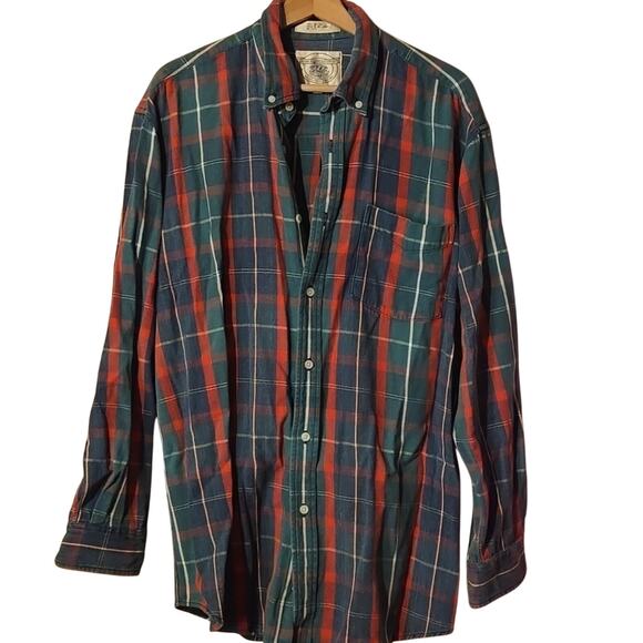 John Ashford Other - John Ashford Sport Green/Red Plaid Shirt | Size L |  0142